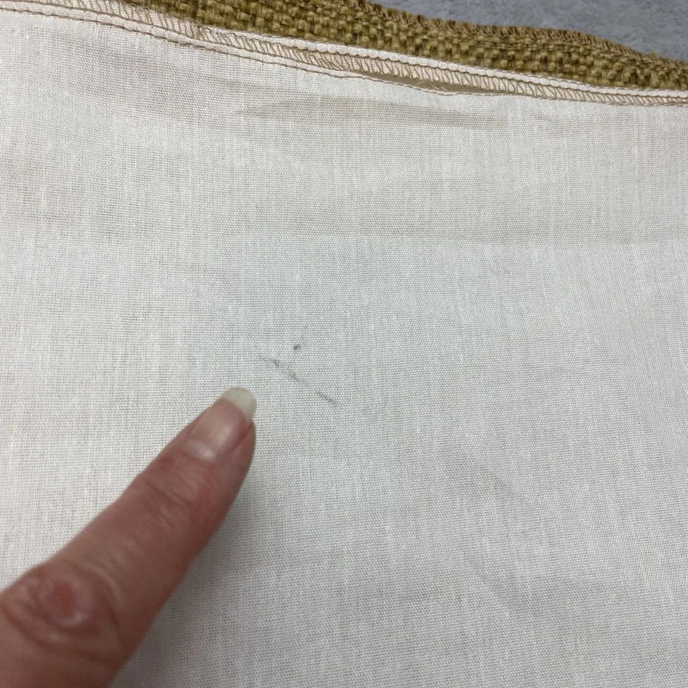 Faux Burlap‎ Jute Twin Daybed Skirt Tan 14